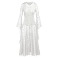thumbnail image 1 of UPPADA Liquidation Robes d'Invitée de Mariage à Manches Évasées pour Femmes Robe de Cocktail Chic Robes de Bal d'Hiver Robes de Cocktail Formelles Robe Soleil midi, 1 of 2