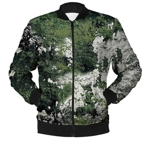 LEEy-world Jean Jacket For Men Men's Sherpa Trucker Jackets Lapel Casual Cargo Jacket Winter Thicken Warm Coat with Collar Army Green,M