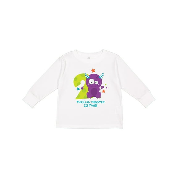 Inktastic Monster 2nd Birthday Boys or Girls Long Sleeve Toddler T-Shirt