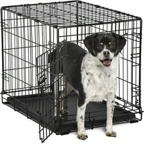 MidWest Homes for Pets 24" Plastic Pet Crate for Dogs with Divider Panel
