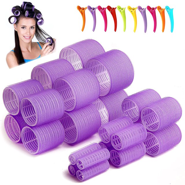 Hair Roller Jumbo Size sets Self Grip Salon Hair Curlers Large Hair