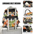 thumbnail image 3 of FORMRS Mini Backpack Purse for Women Travel Daypack Casual Shoulder Bag, Black Clover Pattern, 3 of 7