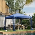 thumbnail image 2 of GVN Patio Garden Pergola, Pergola Canopy,10' x 10' Pop Up Canopy Tent with Netting,Screen House Room with Carry Bag, Blue, 2 of 10