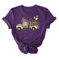 thumbnail image 4 of Tbopshirt Womens Tops,Mardi Gras Clothing,Carnival Printed T-shirt With Round Neck And Short Sleeved Top,Tops for Women's, 4 of 4