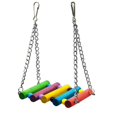 thumbnail image 1 of Bird Swing Stand Hanging Swing for Indoor Playtime Made of Bamboo and Wood Assorted Color for Entertainment 2Pcs, 1 of 3