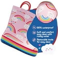 thumbnail image 5 of Kushyshoo Kids Rain Boots Rainbow Print Girls Rubber Boots with Handles 9M, 5 of 8