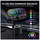 thumbnail image 3 of Transmisor Bluetooth Bloosom  Fm Qc3.0 Pd Asistente Voz Usb Aux Auto Negro, 3 of 5