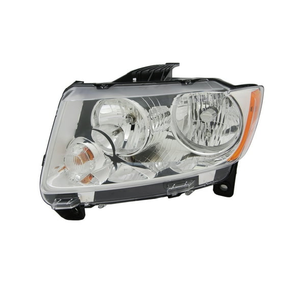 Halogen Headlight Front Lamp Left Driver for 11-13 Jeep Grand Cherokee Fits 2013 Jeep Grand Cherokee