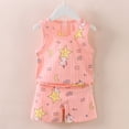 thumbnail image 2 of Kids Clothes Boys Baby Outfits for Unisex Summer Waffle Solid Print Sleeveless Running Suit 0 6 12 18 24 Months 2T 3T Tops+Shorts Clothing Sets 2-Piece, 2 of 4