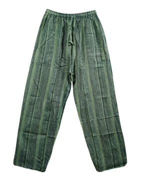 Mogul Striped Yoga Harem Pant Loose Trouser Side Pocket Elastic Waistband Pajama Comfy Summer Beach Pants