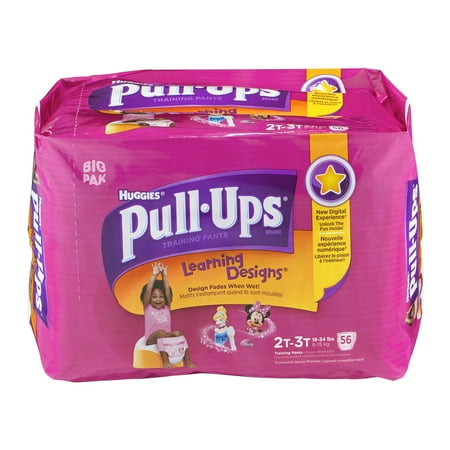 Huggies Pull-Ups Disney Learning Designs Training Pants Size 2T-3T - 56 CT