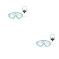 thumbnail image 3 of Eigraketly Niños Natación Gafas ajustables Niños Niñas Piscina Anti-vaho Gafas impermeables Anteojos Deportes Tipo de equipo Azul Tipo 2 Azul 2Conjunto, 3 of 6