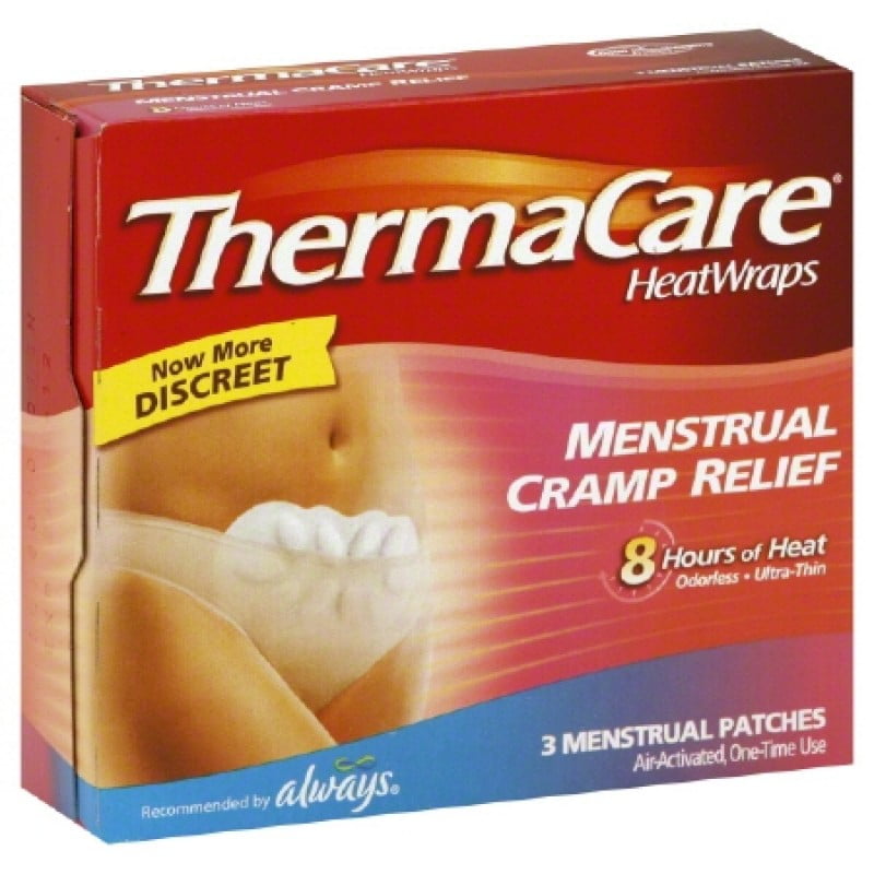 ThermaCare Heat Wrap Chemical Activation, Abdominal / Menstrual, Box of 3