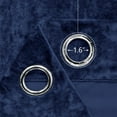 thumbnail image 3 of Crushed Velvet Curtains with Grommets Luxurious Thermal Insulated Soundproof Drapes for Office, Soft and Durable Light-Filtering Window Treatments, 2 Panels, 3 of 6