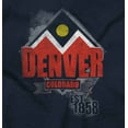 thumbnail image 2 of Retro Mountain Peaks Denver Colorado Hoodie Sweatshirt Women Men Brisco Brands S, 2 of 6
