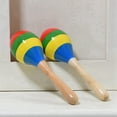 thumbnail image 4 of Maracas Hand Percussion Rattles, Wooden Rumba Shaker Musical Instrument for Kids Adults, Set of 4, 4 of 7