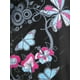 thumbnail image 4 of Camiseta Talla Extra Hombro Descubierto Estampado Mariposa Rosegal  Mangas largas de talla grande, 4 of 5