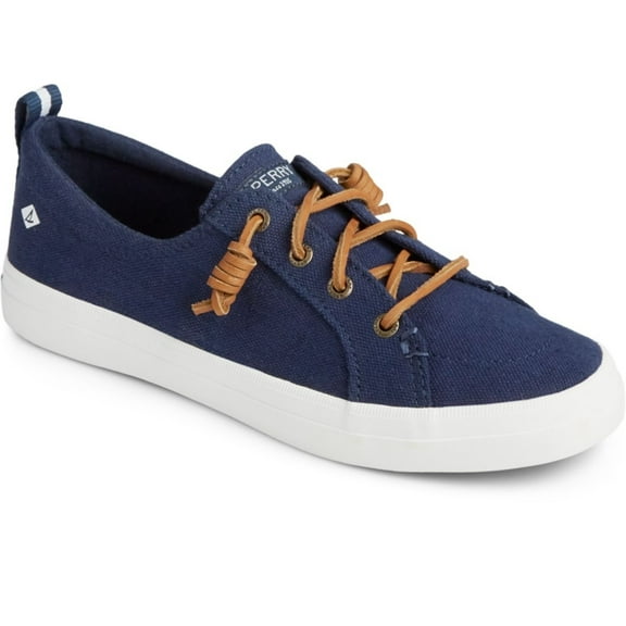 Sperry Women's Crest Vibe Linen Sneaker Navy - STS98642