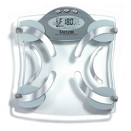 Taylor Digital Body Fat Scale w/ Glass Platform & LCD Display