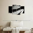 thumbnail image 2 of Elephant Stock Piano Keys Wall Art - Horizontal Multi Panel Canvas - Living Room Wall Decor - Music Multi Panel - Black And Gray Decor - 36" x 22", 2 of 8