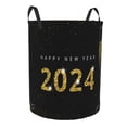 thumbnail image 2 of Bingfone Happy New Year 2024 Waterproof Foldable Laundry Hamper Bucket With Handles For Storage Bin,Clothes Hamper (Medium), 2 of 8