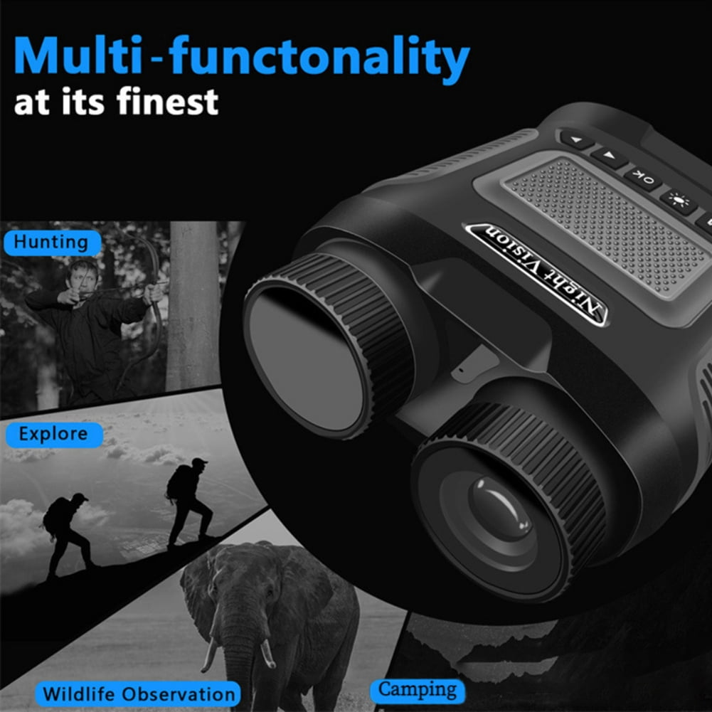 2024 New Night Vision Binoculars 8X Digital Zoom Powerful IR Illuminator 350m Range 2500mAh Lithium Battery for Outdoor