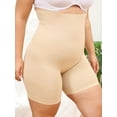 thumbnail image 4 of Plus Size Women's Solid Color High Waist Body Shaper Hip Lifting Waist Bodysuit Comfortable and Breathable,Nude, 4 of 8