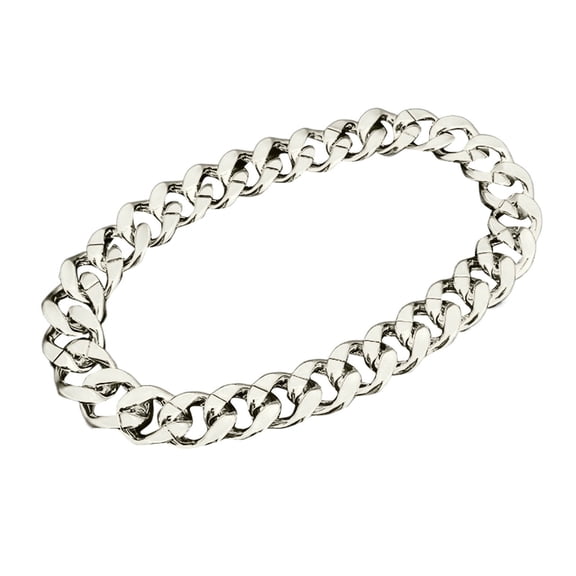 Necklaces & Pendants Funny Silver Necklace for Men Women - 80s 90s Rapper Hop Chain for Prop Jewelry Accessories, 50 cm, Silver S
