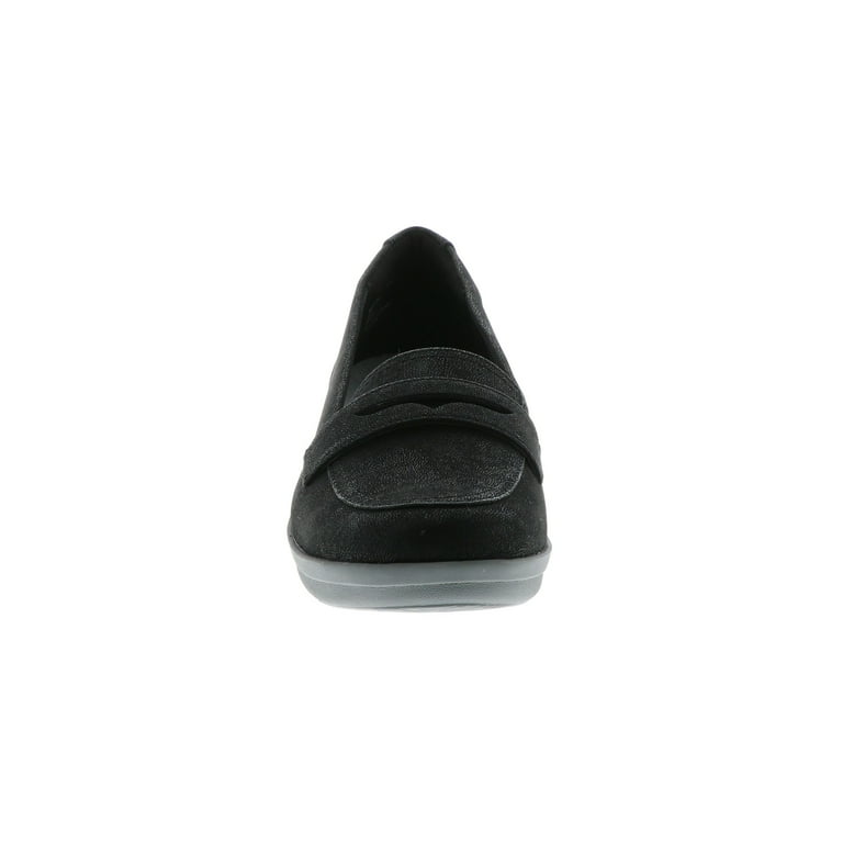 CLARKS Ayla Form Women Adult shoe size Women 11 Casual 26137767 Black Synthetic Nubuck
