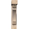 thumbnail image 2 of Ekena Millwork 5 1/2"W x 28"D x 28"H Olympic Block Smooth Bracket w/ Offset Brace, Douglas Fir, 2 of 25