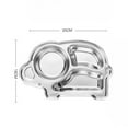 thumbnail image 3 of Homerr Stainless Steel Dinner Plate Safe Baby Feeding Dish Cartoon Design Stainless Steel Dinner Plate for Kids Children Compartment Tray, 3 of 8