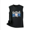 thumbnail image 5 of EQWLJWE Hauts d'Été pour Femmes Hauts pour Femmes en Liquidation Mode Femmes Imprimé Col Rond Sans Manches Chemises Tuniques Tee Tops, 5 of 5