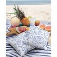 thumbnail image 4 of Outdoor Throw Pillow Cover Watercolor Blue Botanical Leaves Waterproof Cushion Covers 2 Pack Abstract Plants on White Pillow Cases Home Decoration for Patio Garden Couch Sofa, 4 of 7