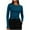 Sky Blue, variant on Jalioing Women's Long Sleeve Tops Solid Color Crew Neck Slim Basic Tee Shirts Going Out Trendy Shirts Outfits