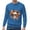 Blue, variant on Halloween Sweatshirts for Men Long Sleeve Casual Crewneck Bloom Skull Graphic Sweatshirt Pullover Tops
