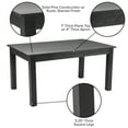 thumbnail image 5 of BizChair 60" x 38" Rectangular Black Wash Solid Pine Farm Dining Table, 5 of 12