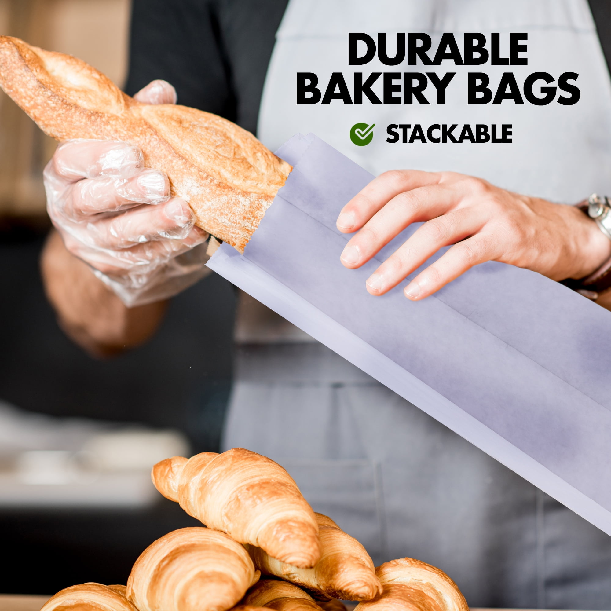 125 Pack of Biodegradable Waxed Bakery Bags Jordan Ubuy