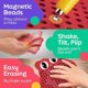 thumbnail image 4 of Magnetic drawing board for children and toddlers with beads and magnetic pen - Travel toy, red, 4 of 5