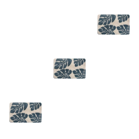 Alfombrilla de baño de poliéster Matsuzay en forma de hoja 40*60 cm