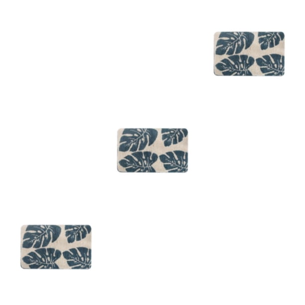 Alfombrilla de baño de poliéster Matsuzay en forma de hoja 40*60 cm