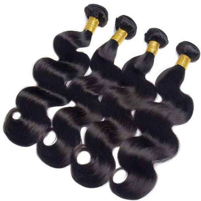 Body Wave Bundles Peruvian Human Hair Double Weft Bundles 1/3 Human Hair Bundles Natural Color 8-30Inch Virgin Human Hair Extensions Perruques Extensions de cheveux humains