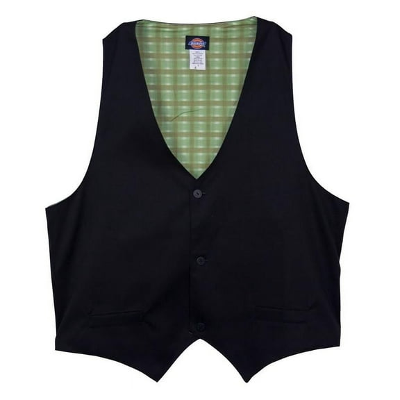 Dickies Hospitality Executive Chef Vest Jacket Uniform, Black, 3X