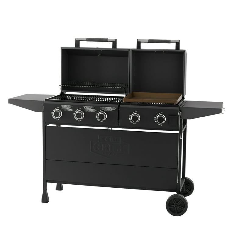 Expert Grill Concord 3-In-1 Pellet Grill, Smoker, and Propane Gas Griddle
