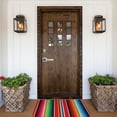 thumbnail image 5 of KLL Mexican Serape Blanket Stripes Print Front Door Mat Indoor Outdoor Entrance, Non-Slip Mat All-Weather Doormat Indoor Outdoor Rug Patio Porch Entryway Mat, 23.6''x15.7'', 5 of 7
