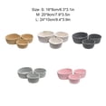 thumbnail image 3 of Inteprter 3 unids/set cesta de almacenamiento de acrílico Color sólido artículos diversos para el hogar maquillaje ropa interior Almacenamiento y organización del hogar gris claro, 3 of 6