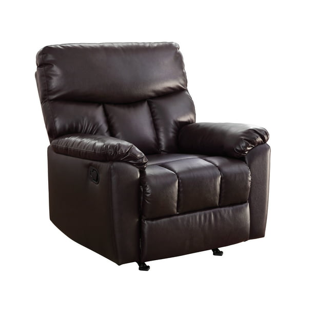 Serta Small Space Rocker Recliner, Compact Leather Recliner