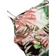 thumbnail image 5 of Seyurigaoka Summer Family Matching One-Piece Suit, Leaf Print Sleeveless Square Neck Backless Mother and Daughter Sling Jumpsuit, 5 of 7
