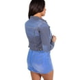 thumbnail image 4 of Womens Full Sleeve Coat Casual Jean Soft Denim Jacket Small, 4 of 7