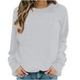 thumbnail image 7 of Drses‌‌ ‌‌‌Women's Casual Crewneck Sweatshirt - 100% Cotton Long Sleeve Comfort Pullover, 7 of 7
