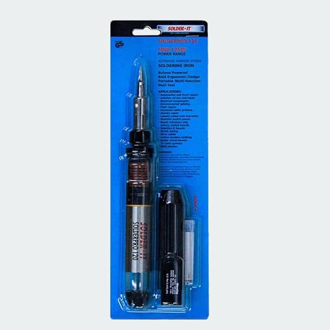 Solder It Pro-120 (PRO-120) Butane Soldering Iron | Cordless and Portable Soldering Gun | Multi-Function Butane Heat Gun | Home Improvement Tools, Auto Repair, and Soldering Kit Essential